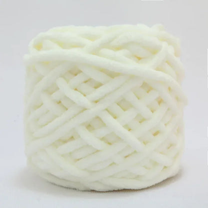 100g Chenille Knitting Yarn – Soft Thick Cotton Ice Strip Wool for DIY Hand Knitting Scarves & Crafts