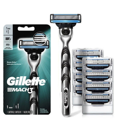 Gillette MACH 3 Men's Razor - 3-Layer Blades for Fast, Smooth Shaving and Beard Cutting