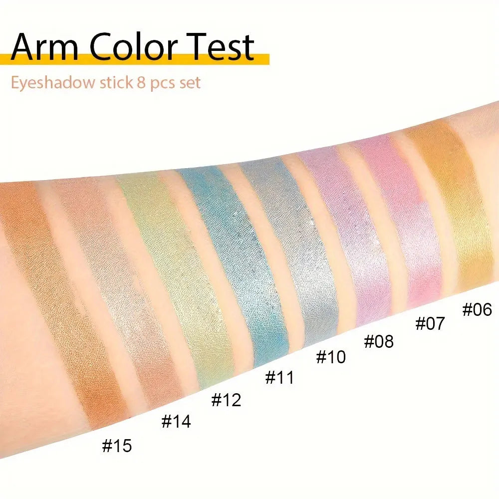16 Colors Pearlescent Waterproof Eyeliner – Glitter, Long-Lasting & Non-Smudge Eye Makeup