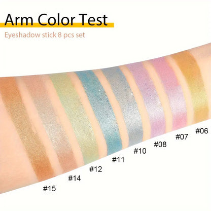 16 Colors Pearlescent Waterproof Eyeliner – Glitter, Long-Lasting & Non-Smudge Eye Makeup