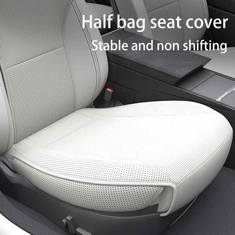 Tesla Model Y Juniper 2025-2026 Ventilated Leather Seat Cushion Cover – Breathable Comfort Interior Accessory