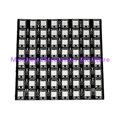 8x8 WS2812 LED Matrix Module – 64-Bit 5050 RGB Programmable Display Panel