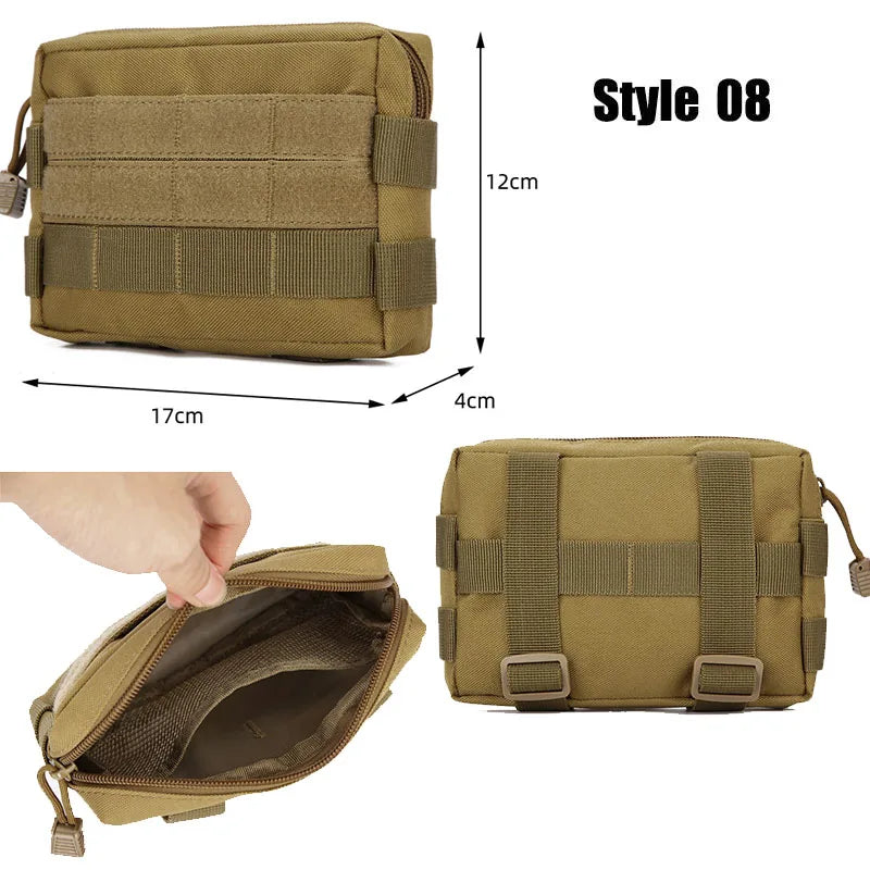 Military Gear Waist Bag: Tactical Molle Pouch for Men - Camping & Hunting Phone Accessories - Army EDC Pack & Fanny Pack Essential
