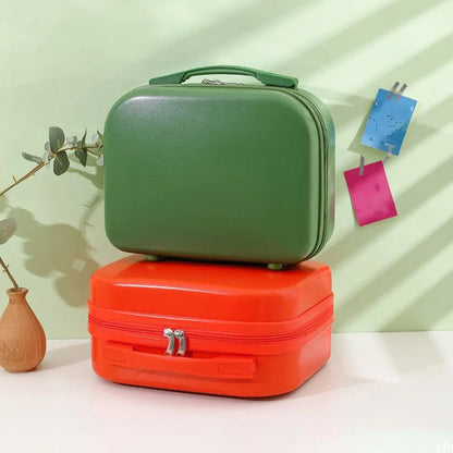 14 Inch Mini Women’s Carry-On Suitcase – Short Trip Travel Luggage & Makeup Bag