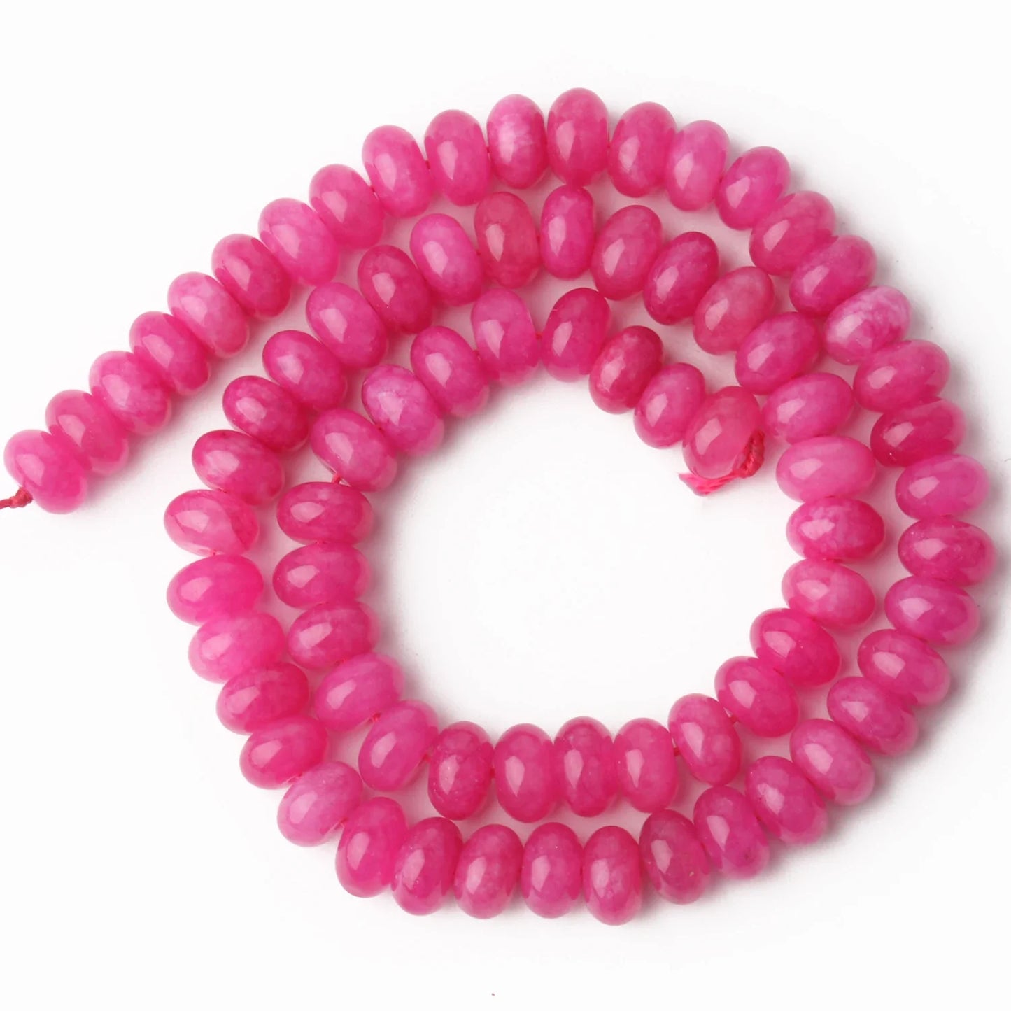 Natural Stone Rondelle Beads - 5x8mm Tourmaline, Citrine & Quartz Loose Beads for DIY Bracelets