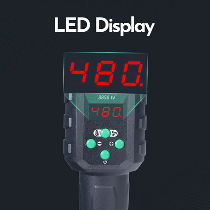 YIHUA Micro Hot Air Gun 8858IV – 700W Adjustable Temp LCD Digital Heat Gun for Soldering, BGA & IC Rework