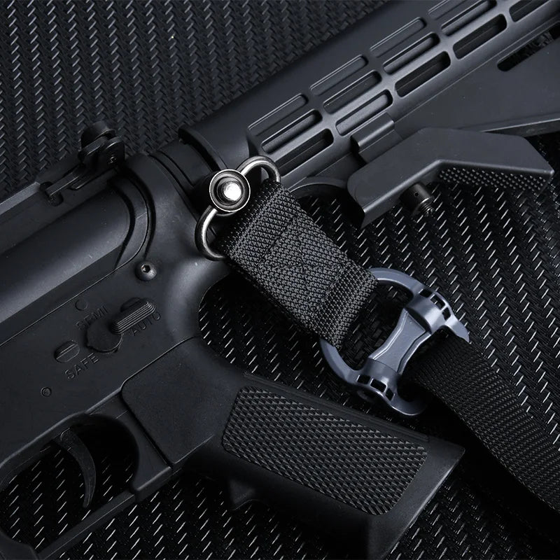 Tactical Adjustable MS4 Rifle Sling — QD Metal Swivel, 2-Point & Single-Point Quick Release for Multi-Mission Use