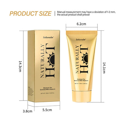 AG Hot Tanning Cream — Long-Lasting Bronzer for Smooth, Non-Sticky Skin, Suitable for All Skin Types
