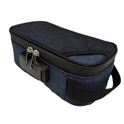 Smell Proof Storage Bag with Lock – Large Capacity Activated Carbon Odor Proof Portable Travel Organizer Bag for Pipes & Accessories