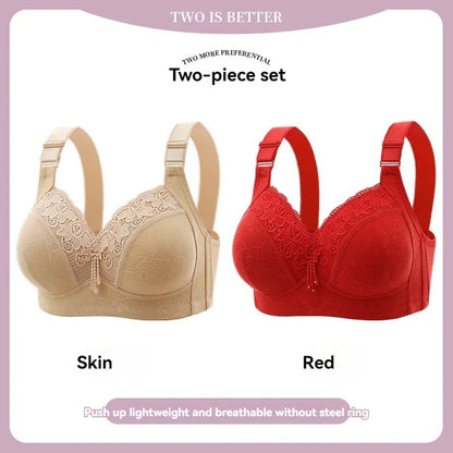 Women’s Lace Deep V Ultra-Thin Bralette – Sexy Sheer Lingerie Top Plus Size Comfortable Everyday Bra