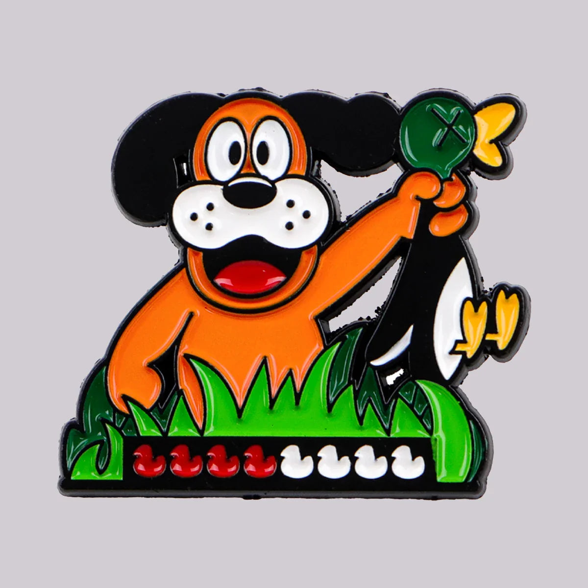 Funny Duck & Cute Dog Enamel Pin – Animal Lapel Brooch for Backpack, Clothing & Gifts
