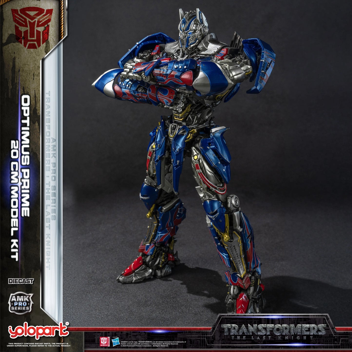 YOLOPARK Transformers Model – The Last Knight AMK PRO 20cm Optimus Prime Action Figure Toy for Boys & Men