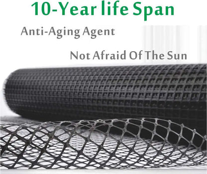 Black Plastic Leakproof Mesh Net – Garden Safety Fence for Cats, Pets, Chickens, Ducks, Balcony & Stair Protection