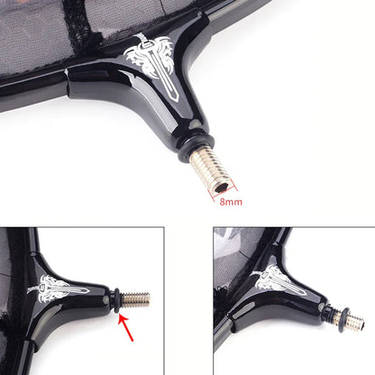 Carbon Fiber Anti-Hook Fishing Net Head – Ultra-Light Titanium Alloy Deepening Net Tool Accessory
