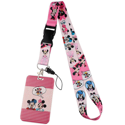 Cartoon Stitch Credential Holder Lanyard – Cute Neck Strap for Keychain, Pass & Credit Card Holder Accessories