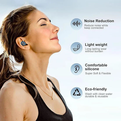 Silicone Ear Plugs – Waterproof Noise-Reducing Earplugs for Sleeping, Swimming, and Ear Protection Set