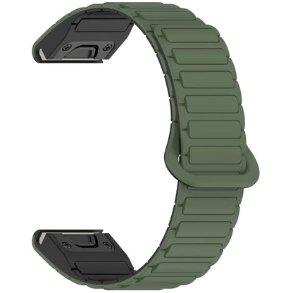 Silicone Magnetic QuickFit Strap for Garmin Fenix — Compatible with Fenix 8/7X/7/7S/5X/5S Plus/3HR (20mm, 22mm, 26mm)