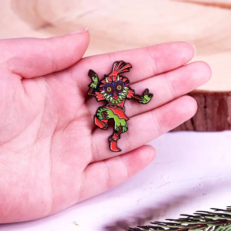 Skull Kid Enamel Pin — Game Character Lapel Pin, Gamer Jewelry & Gift Accessory