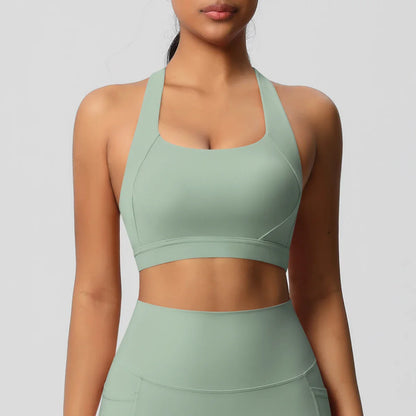 Women Fitness Yoga Sports Bra – Sexy Push Up Beauty Back Crop Top for Running, Workout & Active Wear