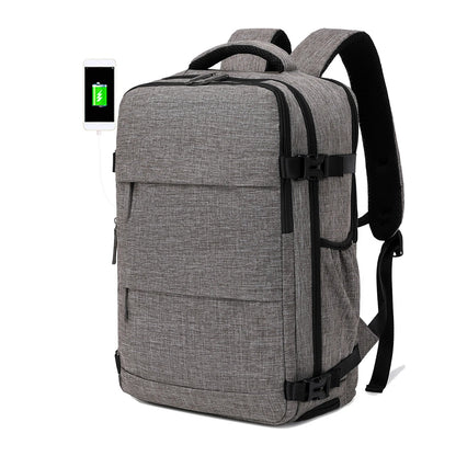 Travel Backpack with 15.6-Inch Laptop Compartment - Waterproof Design and Shoe Storage, Unisex Backpack