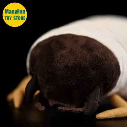 Realistic Grub Plush Toy - Lifelike Mealworm Simulation Stuffed Animal Cute Kawaii Gift Doll