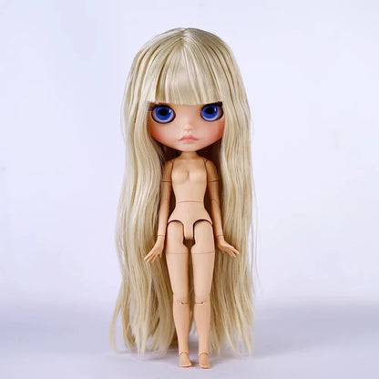 ICY DBS Blythe Doll – 30CM Tan Skin Matte & Glossy Face, Pouting Lips, 19-Joint BJD DIY Costume Doll Gift