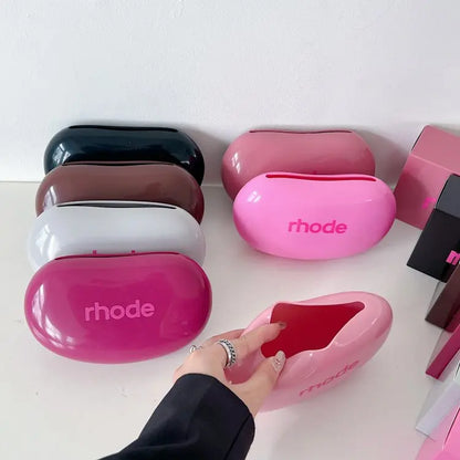 Lip Gloss & Makeup Organizer Bag — Female Toiletry Kit with Zip, Mirror, and Cosmetic Storage Pouch