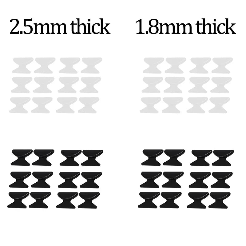 Transparent Anti-Slip Glasses Nose Pads - Self-Adhesive, Long-Lasting Nose Holders for Eyeglasses & Spectacles