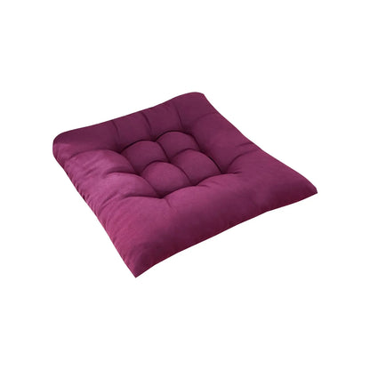 Solid Square Chair Cushion – Soft Cotton Upholstery for Office, Home, Car, and Garden Sun Lounge Seat