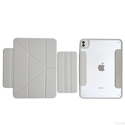 Magnetic Removable Case for iPad Air & Pro (11", 12.9", 9.7", 10.2") – Compatible with iPad 6th-10th Gen