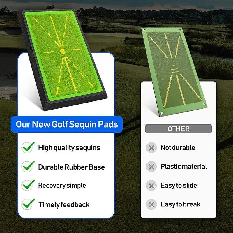 PGM Golf Strike Mat – Beginner Training Pad with Bead Display & Swing Trace Detection, PM130-B