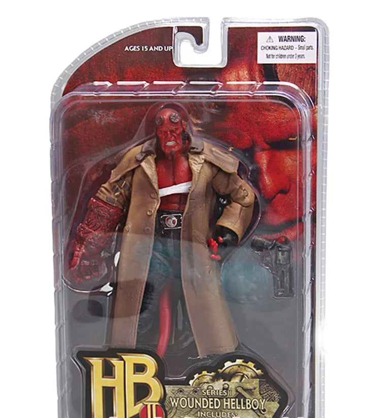 Mezco Studio Hellboy 7" Figure – Trenchcoat Variant PVC Collectible Toy Doll Gift
