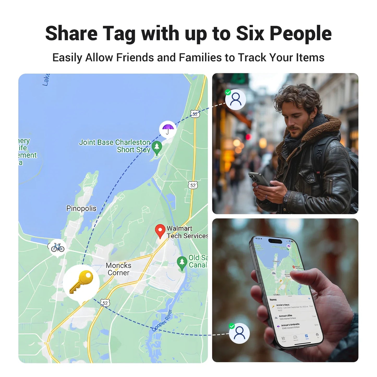 UGREEN SmartTrack Link — Security Smart Tag Bluetooth GPS Tracker for Apple Find My, Earbuds, Luggage MFi Finder iOS