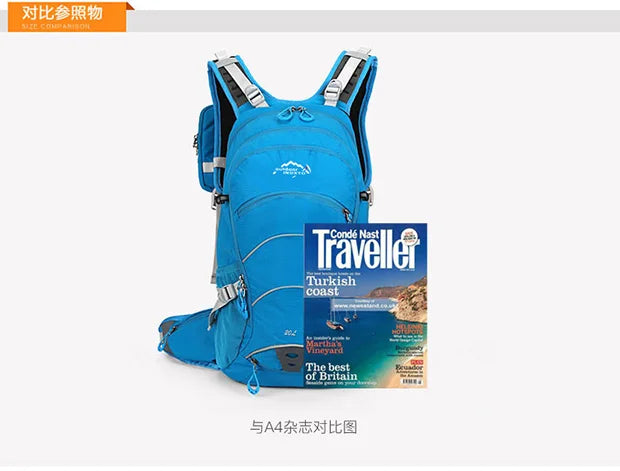 20L Waterproof Mountaineering Backpack – Outdoor Hiking & Camping Bag for Men & Women