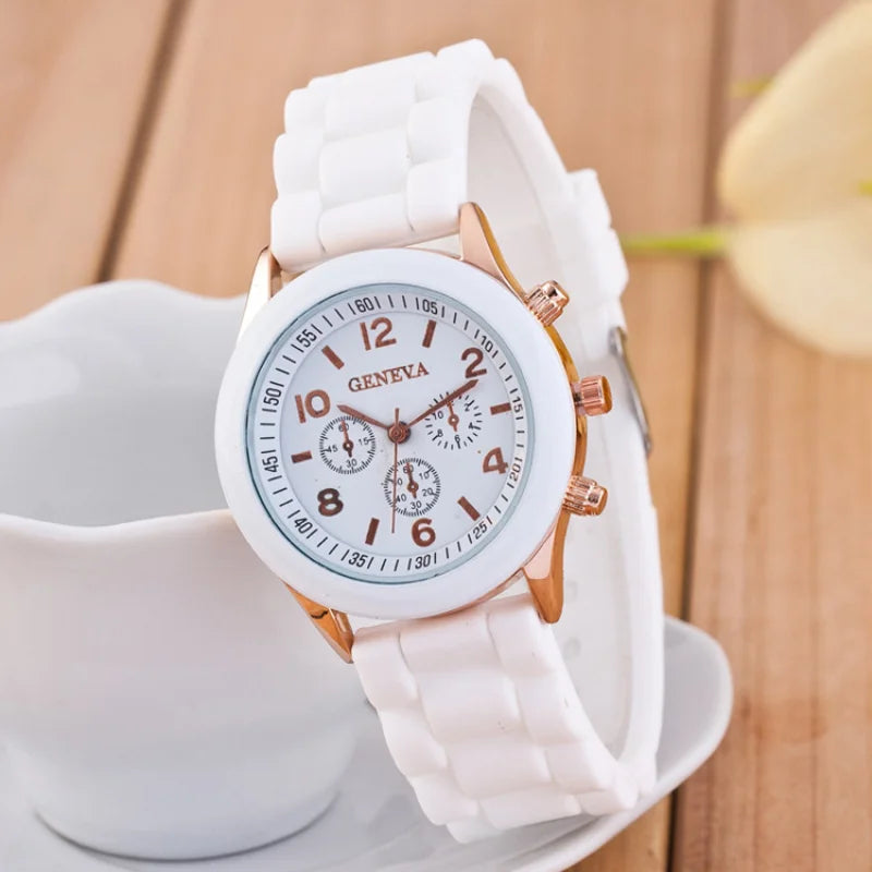 2023 Women's Fashion Watch - Luxury Brand Silicone Strap Quartz Wristwatch, Relogio Feminino Zegarki for Women