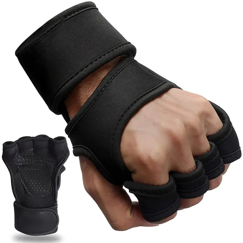 Training Sport Gloves – Half Finger Weightlifting Gloves for Men & Women, Non-Slip Hand, Wrist & Palm Protector for Gym & Bodybuilding