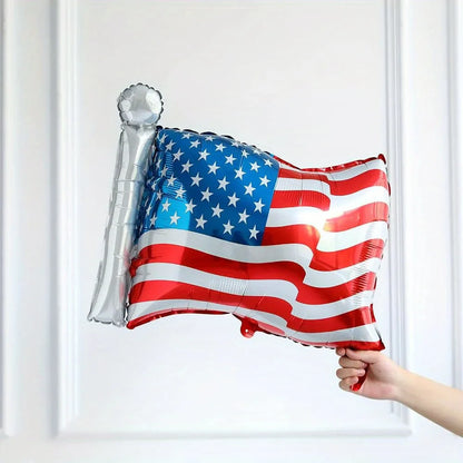 137PCS Independence Day Balloon Set – American Flag Foil & Latex Balloons for July 4th Patriotic Party Decorations