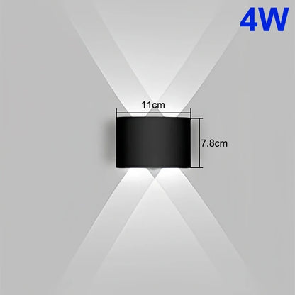 Up & Down LED Wall Lamp - Waterproof Modern Indoor & Outdoor Lighting for Bedroom, Living Room & Corridor