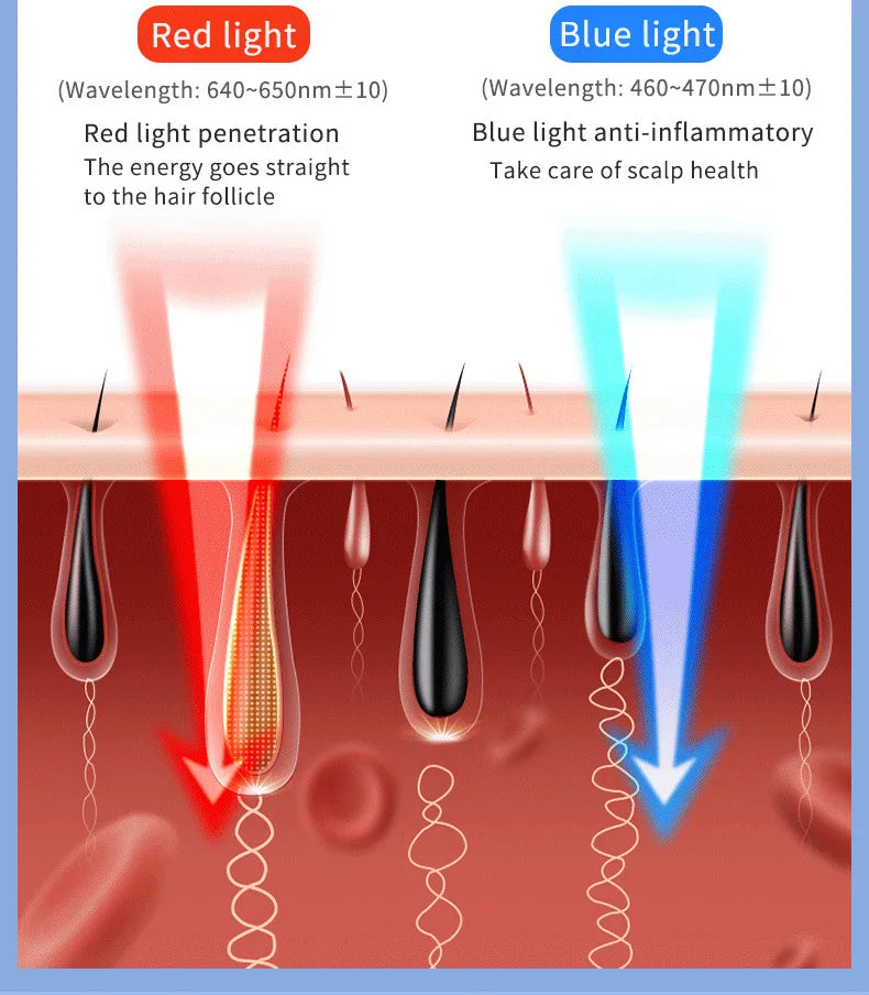 Electric Spray Massage Comb – LED Vibration Hair Growth Massager with Anti-Hair Loss Scalp Atomizer