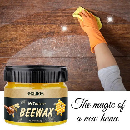Natural Beeswax Wood Polish for Furniture & Floors – Waterproof Wood Care & Maintenance Wax