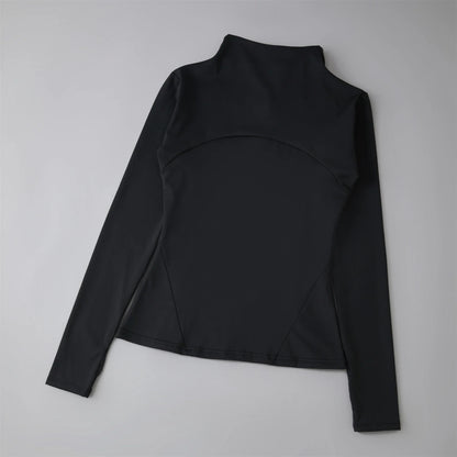 Women’s Sports Windbreaker Jacket — Long Sleeve Workout Top, Running Sweatshirt, Yoga Activewear