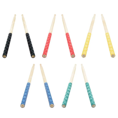 2Pcs Drumstick Grips – Anti-Slip Sweat-Absorbing Grip for 7A, 5A, 5B, 7B Drumsticks, 16.5cm Percussion Accessories