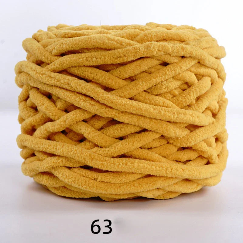 3PCS 300g Soft Chenille Knitting Yarn – Thick Ice Strip Cotton Wool Yarn for DIY Handmade Blankets, Scarves & Craft Projects