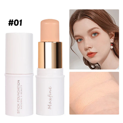 MAXFINE Foundation Stick – Long-Lasting, Blendable Creamy Formula for Shine-Free, Natural Finish – Cruelty-Free