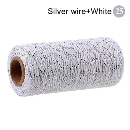 2mm 100M Macrame Cotton Cord – Twine Thread for DIY Crafts, Wall Hangings, Bohemian Wedding & Home Decor