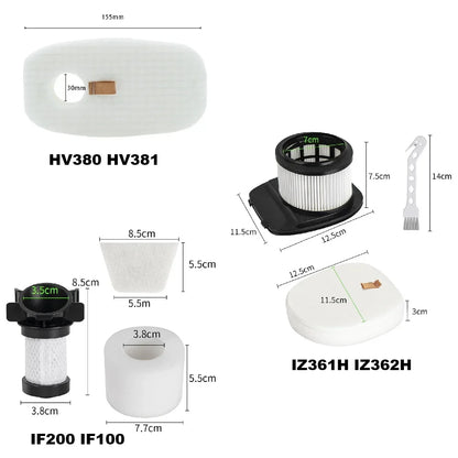 Vacuum Cleaner Foam & HEPA Filters - Replacement Filters for Shark NV350, NV600, NV650 & More