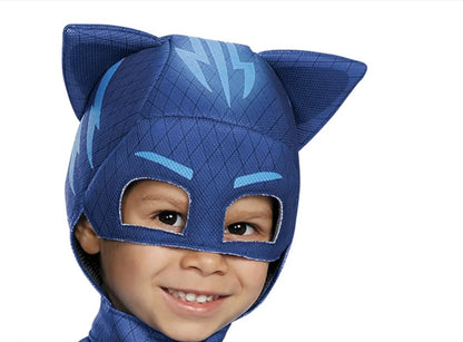 Kids Blue Pajama Hero Costume with Mask — Anime Cosplay Outfit for Boys & Girls