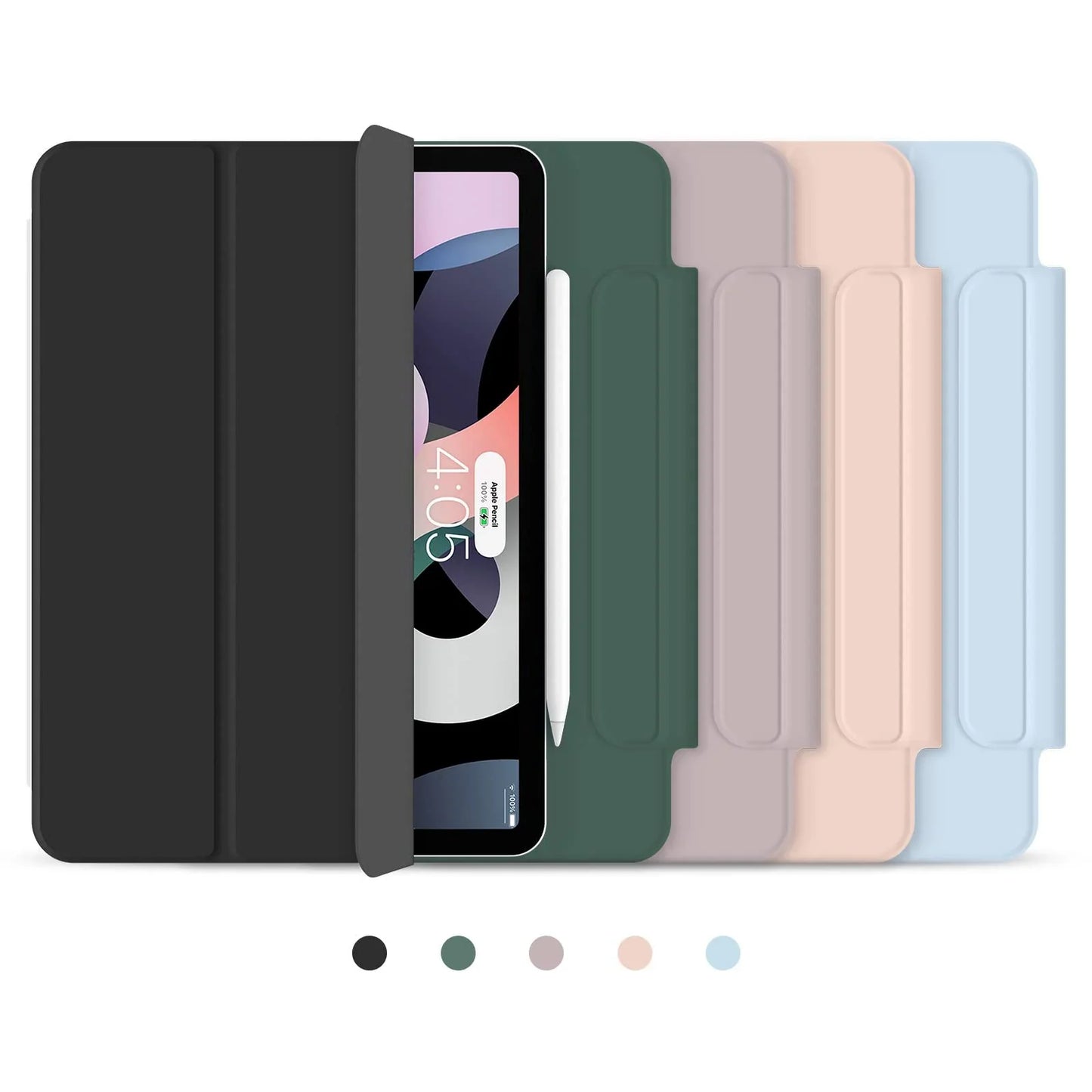 Magnetic Trifold Stand Case for iPad Pro & Air – Slim Fit for iPad Pro 12.9, Air 5/6, M4/M2 (2024 & 10th Gen)