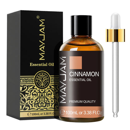 MAYJAM 100ml Essential Oil with Dropper - Sandalwood, Lavender, Eucalyptus & Vanilla for Humidifiers & Candles