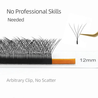 NAGARAKU 5D W-Shape Eyelash Extensions – Mega Volume Premade Fans, Soft Dense Lashes